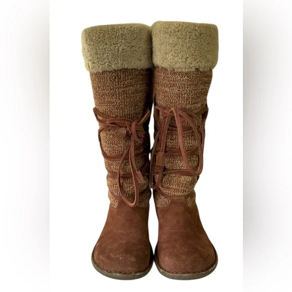 UGG Australia Torrey Woven
Winter Boots Women’s Size 8
39 Brown Leather Wool - Picture 6 of 11